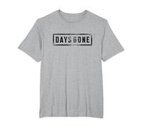 Days Gone Iconic Distressed Big Chest Logo V2 Maglietta, Uomo Taglie Grandi, Grigio Melange, 6X Tall