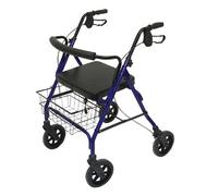 Days Heavy Duty Bariatric Rollator, 390 lb. Capacity, Small, Walker & Rest Seat for Elderly, Disabled, & Limited Mobility Patients, Walking Stabilizer for Post Surgery & Injury Individuals, Four Wheel
