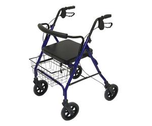 Days Heavy Duty Bariatric Rollator, 390 lb. Capacity, Small, Walker & Rest Seat for Elderly, Disabled, & Limited Mobility Patients, Walking Stabilizer for Post Surgery & Injury Individuals, Four Wheel