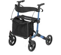 Days Pulse Rollator, Blue, Lightweight Aluminum, Quick Release Front Wheels, Kerb Climbers, Folidng, Adjustable, Durable, and Made For Handicapped and Disabled (Eligible for VAT exemption in the UK)