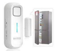 DAYTECH Allarme per porta congelatore con ritardo 1/2/3/4 minuti quando lasciato aperto campanello finestra Chiudi porte Promemoria Allarme porta frigorifero da 0 a 120 dB per frigorifero, casa,