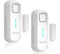 DAYTECH Allarme per porta del congelatore con ritardo di 1/2/3/4 minuti quando aperto, allarme per porte chiuse promemoria, sensore di allarme per porta del frigorifero o campanello da 0 a 120 dB per