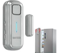 DAYTECH Allarme porta frigorifero con ritardo 1/2/3/4 minuti quando aperto finestra allarme Chiudi porte Promemoria sensore porta congelatore o campanello da 0 a 120 dB per allarme Ajar argento 1