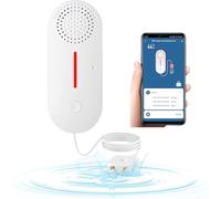 DAYTECH TUYA - Rilevatore di acqua intelligente WiFi, rilevatore di perdite, pompa di pozzetto, sensore di livello 2 in 1, 100 dB, volume regolabile, allarme di inondazione per cantina (solo supporta