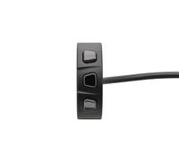 DAYTONA 81371 HANDLEBAR SWITCH 3-BUTTON CNC ALUMINIUM BLACK-CHROME BUTTON