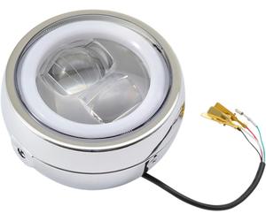 DAYTONA 88634 LED HEADLIGHT CAPSULE120 SIDE CHROME FARO COMPLETO CAPSULE