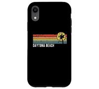 Daytona Beach Florida Retro Sunset Design in stile invecchiato Custodia per iPhone XR