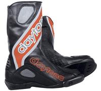 Daytona Evo Sports Stivali da moto, nero-rosso, taglia 48 per maschi