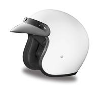 Daytona Helmets 3/4 Open Face Motorcycle Helmet - DOT Approved [Hi-Glo