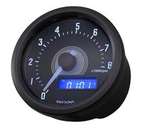 Contagiri elettronico Daytona Velona 60mm 8K nero 86864