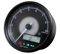 Contagiri elettronico Daytona Velona 80mm 9K nero 87792