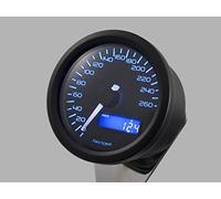 Daytona Tachimetro analogico elettronico DARK VELONA diam.60 260KMH, con staffa, nero, E-MARKED