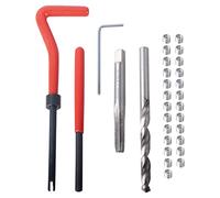 DAYUAN Kit di Riparazione Filettatura M6x1.0mm Helicoil Ripristino Strumenti di Riparazione Filo Kit Inserto Filo Compatibile Set di Utensili manuali per Riparazione Auto