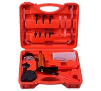 DAYUAN Kit tester pompa freno pompa a vuoto Set manometro e kit spurgo freni per auto con adattatori alloggiamento maniglia in metallo