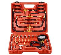 DAYUAN Kit Tester Pressione iniezione Carburante con Adattatore e Manometro 0-140 PSI / 0-10 Bar