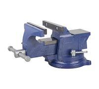 DAYUAN Morsa da Banco da 10,2 cm con Base in Acciaio e Incudine, Girevole a 360° - Robusta Morsa da Tavolo per Officina Industriale