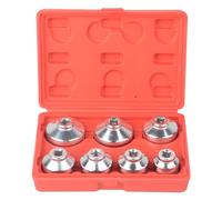DAYUAN Set di 7 bussole per filtro dell'olio, da 3/8", 24 mm-38 mm, set di chiavi per filtro dell'olio, compatibili con alloggiamento cartuccia di carta BMW, Mercedes, VW