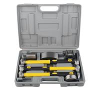 DAYUAN Set di 7 pezzi per la riparazione del pannello di carrozzeria Kit di martelli e dolly per la riparazione del pannello della carrozzeria auto con custodia di stoccaggio