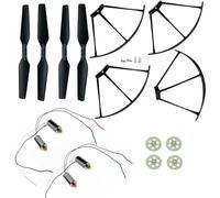 DAYUDDRICAR Parte del drone per SJRC Z5 Drone lama di protezione protezione CW CCW motore con kit ingranaggi pezzo di ricambio per SJRC Z5 HS270 SP510 F22 accessori per droni parte (colore: set 01)