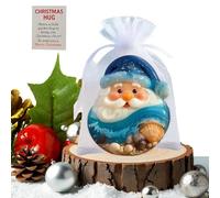 Dayysiuy Babbo Natale Tascabile - Decorativi Di Babbo Natale In Acrilico Con Cartolina,Ornamento Natalizio,per Amici Famiglia Zaino Specchietto Retrovisore Auto Regali per Calze