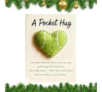 Dayysiuy Cartolina Con Pietra A Forma Di Cuore,Ricordo Di Incoraggiamento A Tema Golf - Pietre Positive,Per La Festa Della Mamma San Natale Compleanno Per Donne Bambini Amici Nonni Adolescenti Figlie