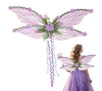 Dayysiuy Fata per Adulti E Bambini, da Fata A Forma di Farfalla per Adulti E Bambini, Costume con di Farfalla per Feste di Compleanno Carnevale Cosplay Halloween, Natale, Costumi per Ragazze
