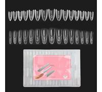 Dayysiuy Forme Per Unghie In Acrilico - Stampo Trasparente Da 240 Pezzi - Forme per Unghie Doppie | per la Manicure Quotidiana Uso Personale Salone di Bellezza Casa Styling della