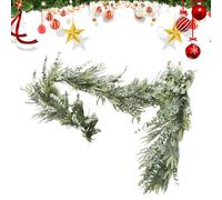 Dayysiuy Ghirlanda Di Pino | Morbida E Spessa Verde Artificiale Decorazione Natalizia Per,Ghirlanda Di Vegetazione Per E Scale,Per, Tavolo, Ringhiera, Parete, Porta e Decorazione Casa