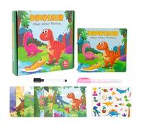 Dayysiuy Libro Di Esercizi Di Pittura Ad Acquerelli - Materiali Per Arte In Carta A Tema Dinosauri - Libro Da Colorare Con Pennarelli Ad Acqua - Per Bambini Ragazze Ragazzi Giovani Studenti Adulti