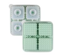 Dayysiuy Stampo Per Ghiaccio Per Whisky,4 Stampo In Silicone Per Vaschette Ghiaccio - Con 4 Cavità Rilascio Facile Cubo Grande - per Feste Campeggio Degustazione Whisky Home Bar Matrimoni Cocktail