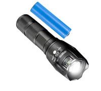 Dayysiuy Torcia LED - Ricaricabile USB Impermeabile - Torcia Alimentata a Batteria | Zoom Telescopico Portatile Per Casa, Escursionismo, Camminata, Tascabile, Esterno, Viaggio, Lavoro, Blackout, Notte