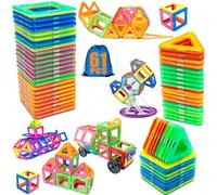 Dazhtu Costruzioni Magnetiche, 61 Pezzi Costruzioni Magnetiche Giochi Bambini, Divertente Giocattolo da Costruzione Educativo, Scelta Giocattolo Perfetta per Ragazzi e Ragazze dai più di 3 anni
