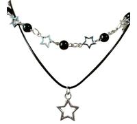 Dazhua Set con collana a strati con pentagramma e perle: accessorio trendy for le feste e regalo di compleanno ideale for gli amanti della moda