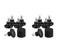 DAZLOR 10 Pezzi di Scivoli Un Campana per Sedia Da Ufficio Ruote, Ruote Girevoli di Ricambio per Sedia Un Rotelle Ruote Fisse Fisse