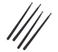 DAZLOR 2 paia di tappi per tamburo in nylon 5A, leggeri e professionali, colore nero