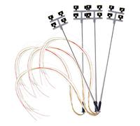 DAZLOR 4 PCS HO Scala torre di illuminazione, torre Layout Lamppost per //Playground/Stadium