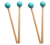 DAZLOR 4 Pz Delicato Testa Bastoni Bacchetta per Campane Gioco Xilofoni Musica Strumenti Parti Verde
