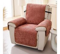 DAZSIAZ Fodere Antiscivolo per Poltrone Reclinabili, Copridivano Monopezzo con Elastico, Protezioni per Mobili per Animali Domestici, Rimangono al Loro Posto(Red,55x196cm)