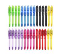 DazSpirit 30 Pezzi Penne a Inchiostro Invisibile con Luce UV, Penna Segreta per Scrivere Messaggi Invisibili, Idea Regalo e Gadget per Feste di Compleanno Bambini