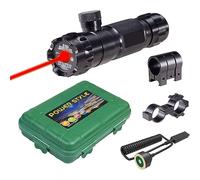 DazulI Puntatore A Lungo Raggio Ad Alta Potenza - Torcia Con Puntatore Verde Con Messa A Fuoco Regolabile Per Astronomia Notturna, Campeggio All'aperto, Caccia Ed Escursionismo - Ricarica USB,Rosso