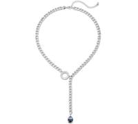 Dazylleco Collana Catena Donna Oro/Argento Grosso Collana Cubana in Stile Punk Gioielli di Moda Regalo Compleanno per Donna e Ragazze(02-Silver)