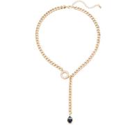 Dazylleco Collana Catena Donna Oro/Argento Grosso Collana Cubana in Stile Punk Gioielli di Moda Regalo Compleanno per Donna e Ragazze(02-Gold)