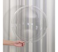 DazzJoy 10 palloncini Jumbo Bobo trasparenti, 20 pollici, adatti per il riempimento, palloncini a elio, XXL personalizzati, palloncini a bolle per matrimonio, compleanno