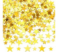 DazzJoy 4000 decorazioni glitterate a forma di stella, coriandoli di Natale, 2 misure, decorazione a forma di stella, decorazione natalizia, stelle glitter, Capodanno, paillettes, decorazione da