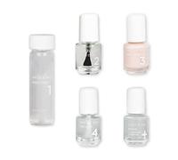Dazzle Dry Mini Kit 4 Step System - Prima Ballerina, un rosa puro e lattiginoso che dà una bella base francese (kit da 5 pezzi/5 manicure)