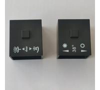 DAZZLEEX 1 paio di manopole termostatiche, manopola nera per controllo della temperatura della doccia, regola e controlla la temperatura dell'acqua