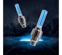 DAZZLEEX 10 luci LED per stelo valvola per bici con attivazione del movimento per illuminare quando le ruote si muovono, alimentate da 3 batterie AG10, leggere e in PVC e materiali plastici (10 pezzi