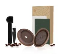 DAZZLEEX 2 coperchi in silicone con tappo in plastica, tappo riutilizzabile e ricaricabile, tappo in silicone , coperchi per capsule riempite per Nes-presso Ver-tuoLine