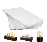 DAZZLEEX 24 spugne a bioetanolo, in fibra di cotone e ceramica, per bioetanolo, prolungano la durata del fuoco, per caminetti a bioetanolo, bruciatori a etanolo, 5,1 x 11,9 cm