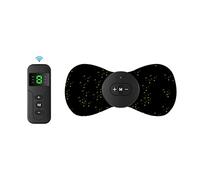 DAZZLEEX 2Pcs Mini massaggiatore a impulsi EMS, massaggiatore Elettrico Portatile per Il Collo Massaggio della Vertebra cervicale con Telecomando